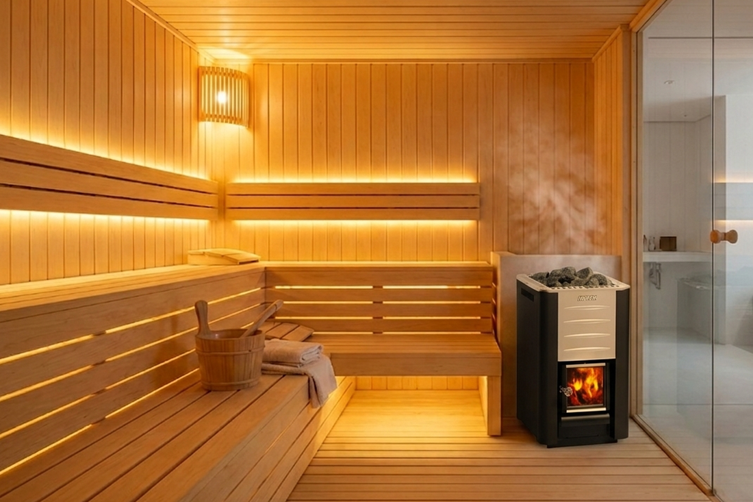Harvia Sauna and heaters available at home of clay