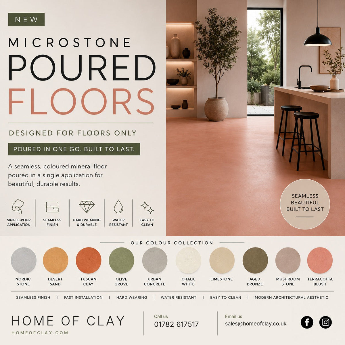 Introducing Microstone Poured Floor: One Pour, One Seamless Coloured Floor