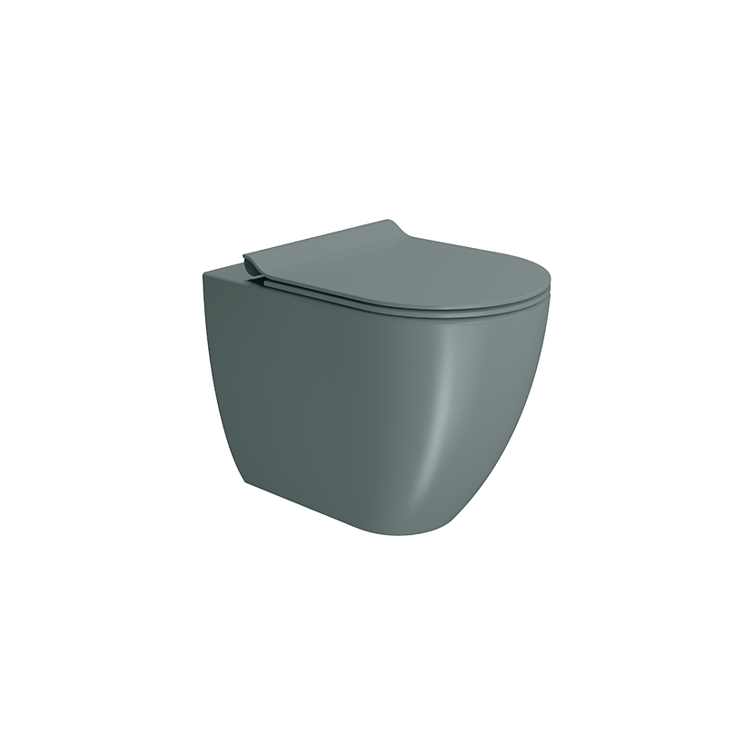 GSI Pura 55 rimless back to wall WC in matt agave