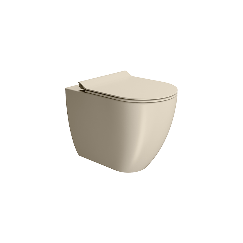 GSI Pura 55 rimless back to wall WC in matt creta