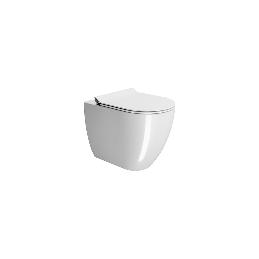GSI Pura 55 rimless back to wall WC in gloss white