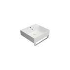 GSI Kube X 50 x 47 basin in matt white