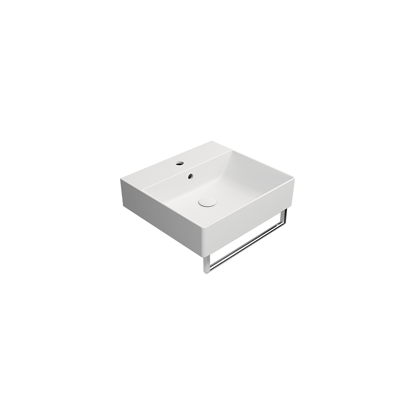 GSI Kube X 50 x 47 basin in matt white