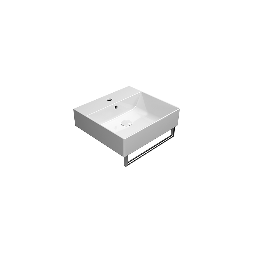 GSI Kube X 50 x 47 basin in gloss white