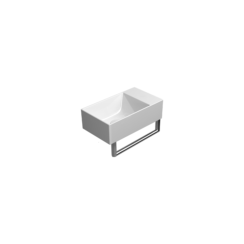 GSI Kube X 40 x 23 basin in gloss white