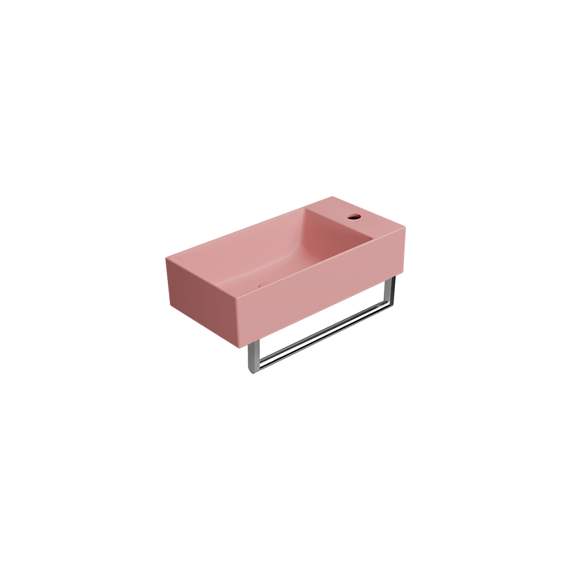 GSI Kube X 50 x 25 basin in matt blush