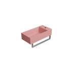 GSI Kube X 50 x 25 basin in matt blush