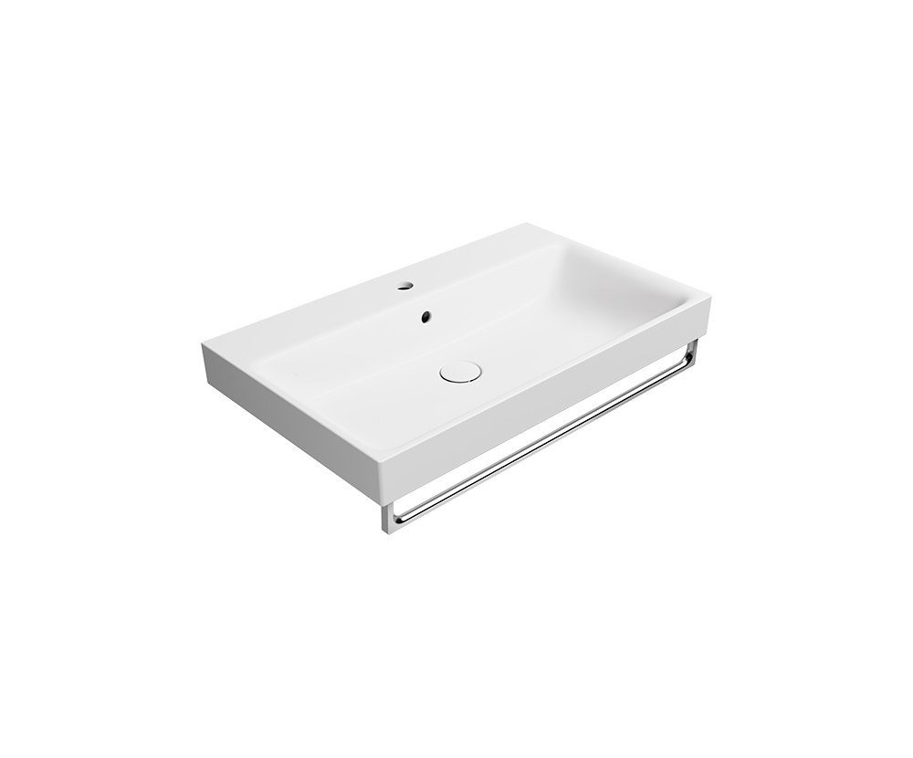 GSI Nubes 80 x 50 basin in matt white