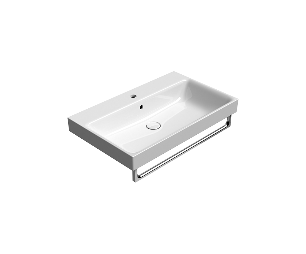 GSI Nubes 80 x 50 basin in gloss white