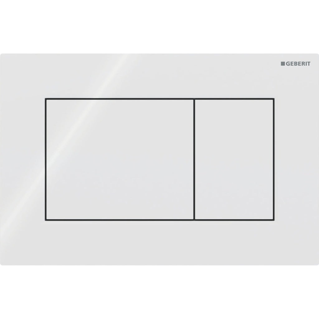 Geberit Sigma01 Square Dual Flush Plate in Alpine White