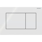 Geberit Sigma01 Square Dual Flush Plate in Alpine White