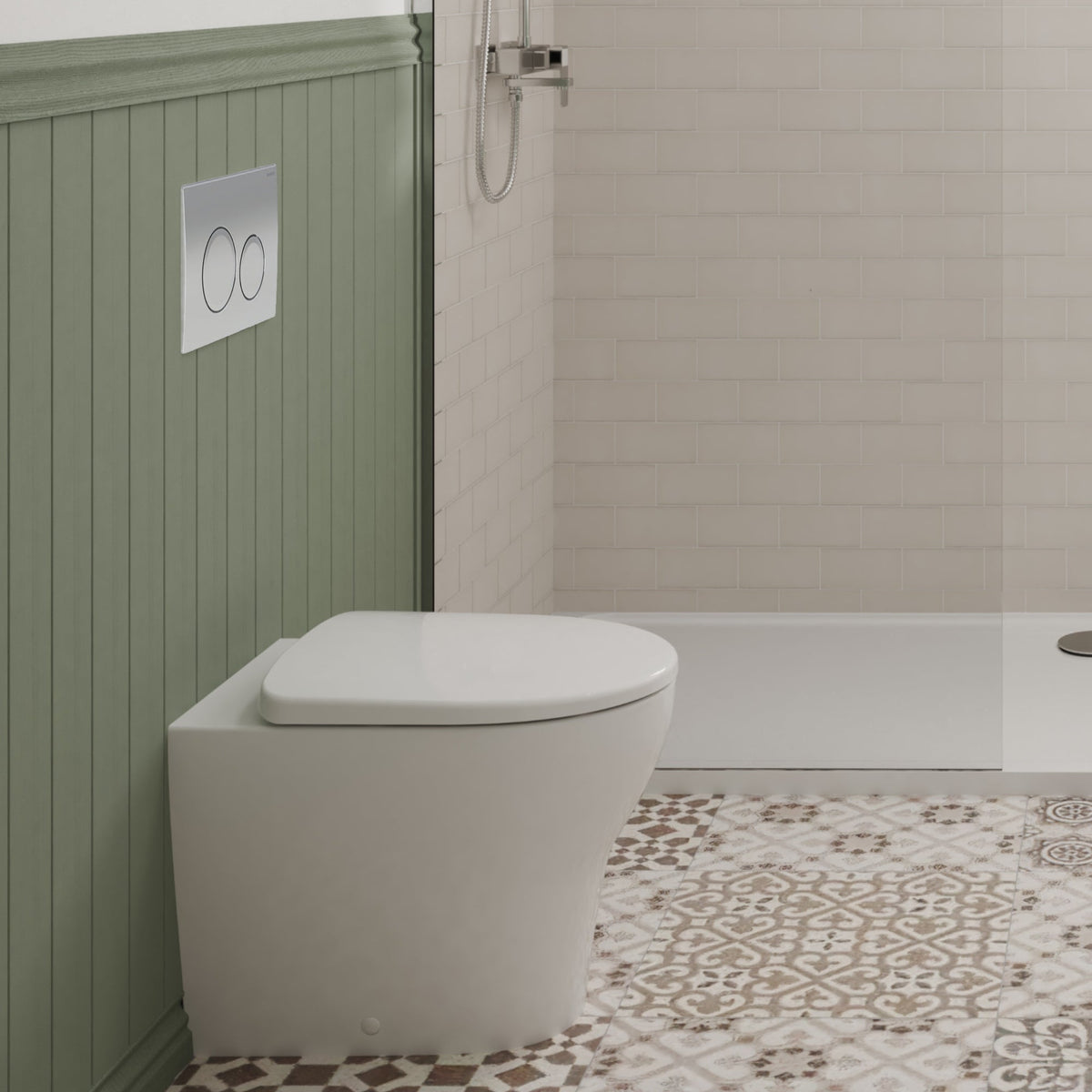 Geberit Back-to-Wall 4-in-1 Pack with Selnova Rimless Pan