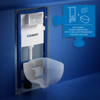 Geberit Wall-Hung 4-in-1 Pack with Selnova Rimless Pan