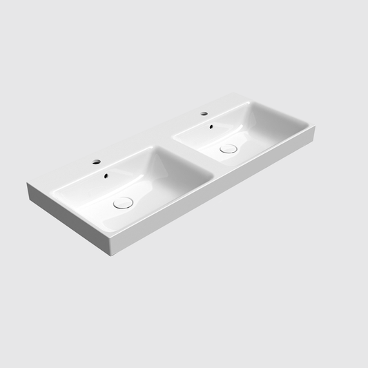 GSI Nubes X 120 x 50 Double Wall Mounted Basin