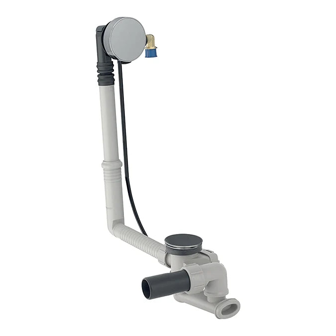 Geberit Overflow Bath Filler with Turn-Control Pop-Up Waste in Standard