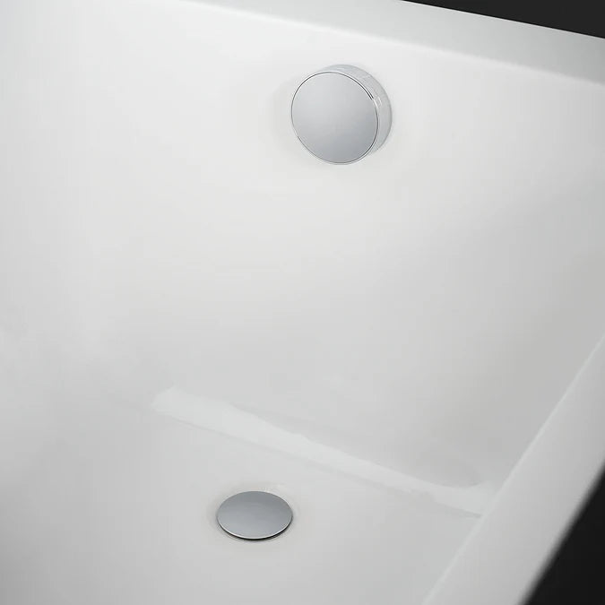 Geberit Overflow Bath Filler with Turn-Control Pop-Up Waste in Standard