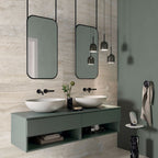Flaviker Navona Bone Vein 60x120 and 60x60 detail installation