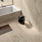 Flaviker Navona Honey Vein 120x280 and 60x120 installation