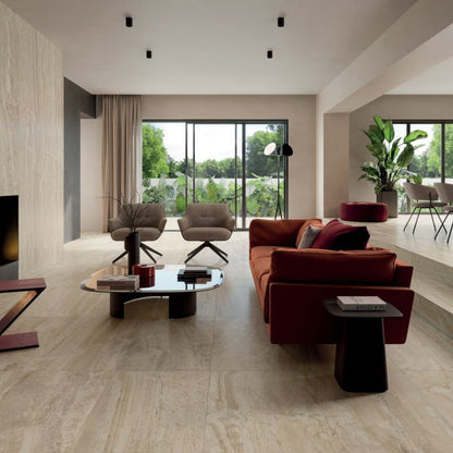 Flaviker Navona Honey Vein 160x320 and 60x120 with X20 60x90 20mm installation