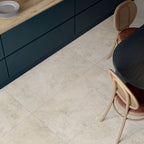 Flaviker Navona Bone Cross 60x120 with Materia Nordik Wood Gold installation