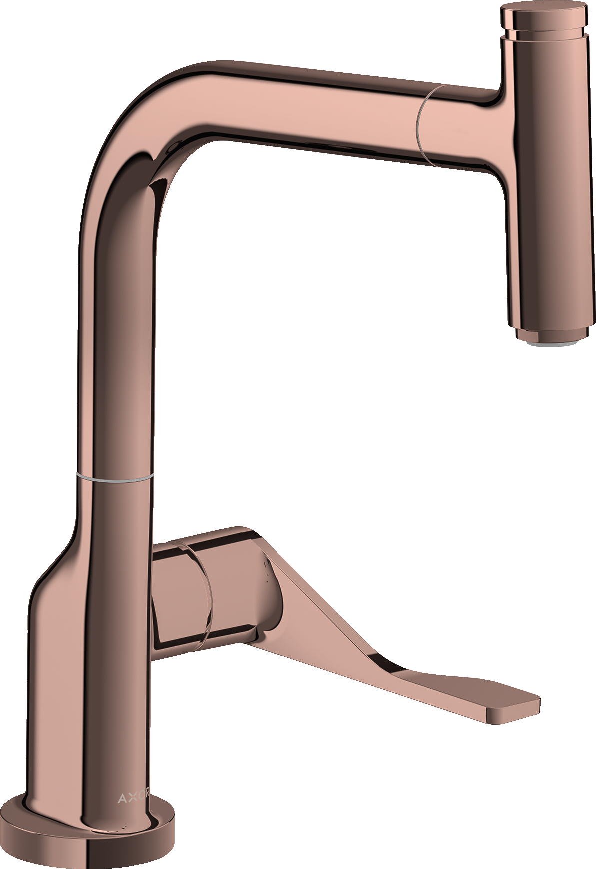 AXOR Citterio Kitchen Mixer Select 230 with Pull-Out Spout Polished Red Gold