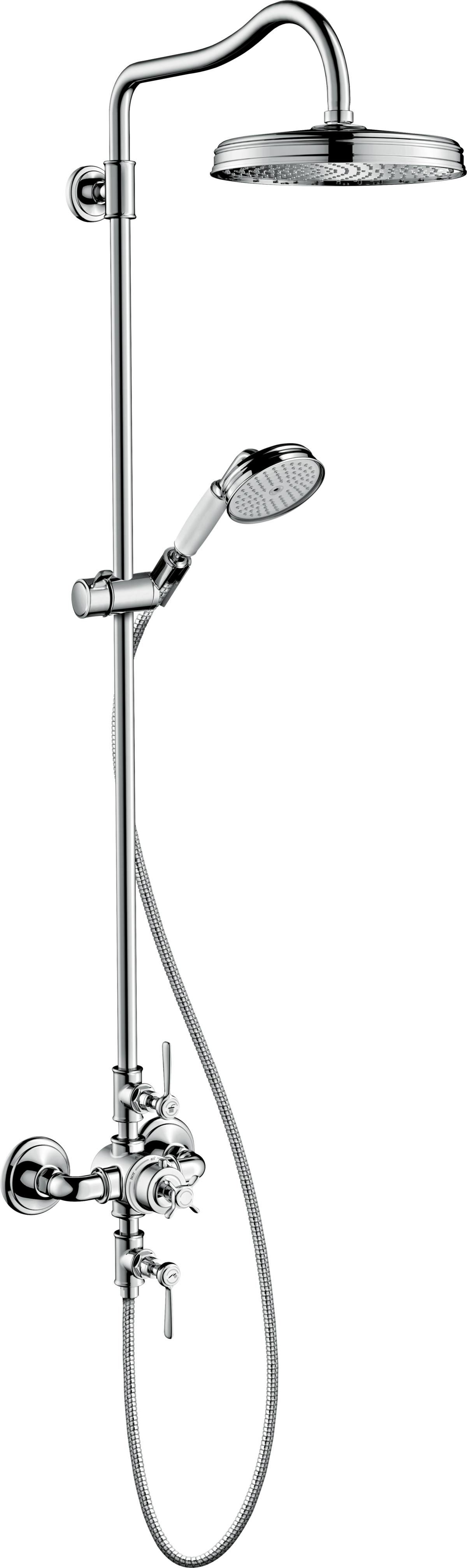 AXOR Montreux Thermostatic Showerpipe 240 Chrome