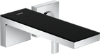 AXOR MyEdition Wall-Mounted Basin Mixer 221mm Chrome / Black Glass
