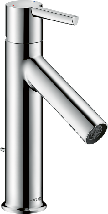 AXOR Starck Basin Mixer 100 with Lever Handle and Pop-up Waste Chrome