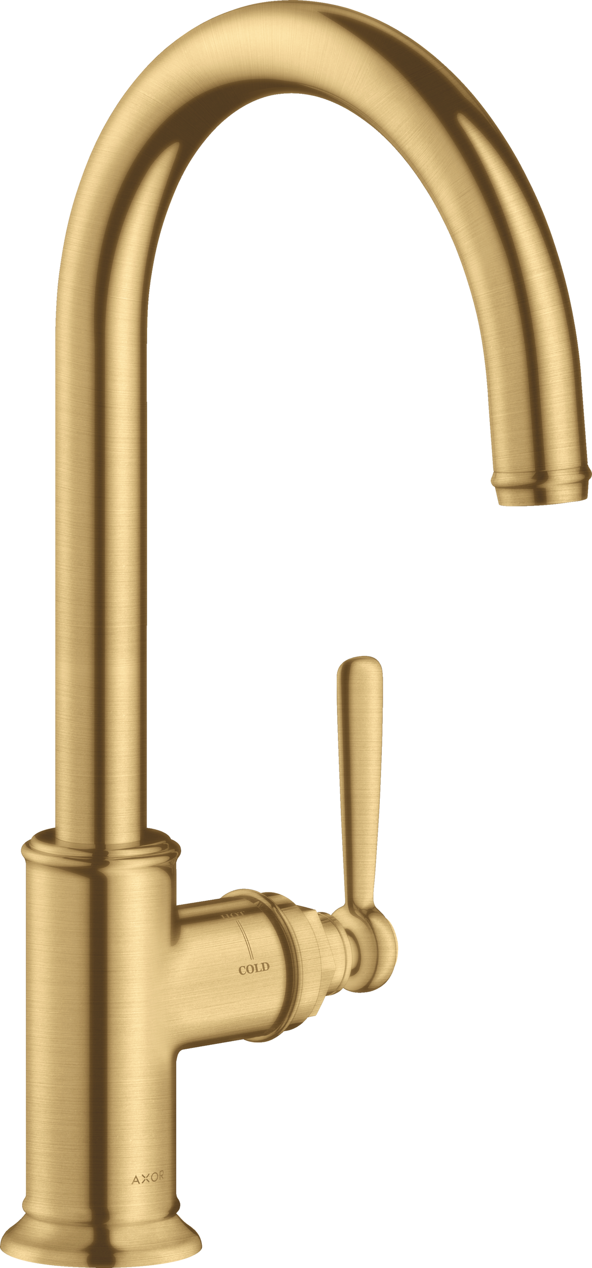 AXOR Montreux Kitchen Mixer 260 with Swivel Spout Brushed Gold Optic