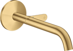 AXOR One Wall-Mounted Basin Mixer Select 220mm Brushed Gold Optic