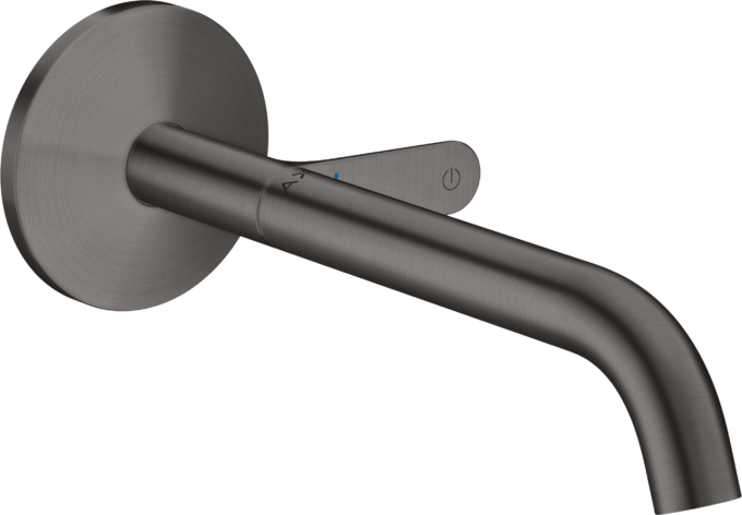 AXOR One Wall-Mounted Basin Mixer Select 220mm Brushed Black Chrome