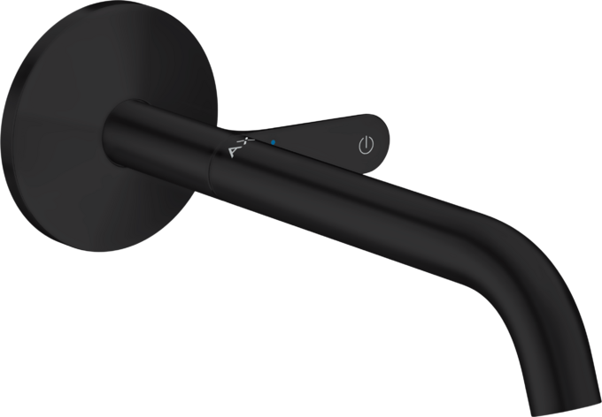 AXOR One Wall-Mounted Basin Mixer Select 220mm Matt Black
