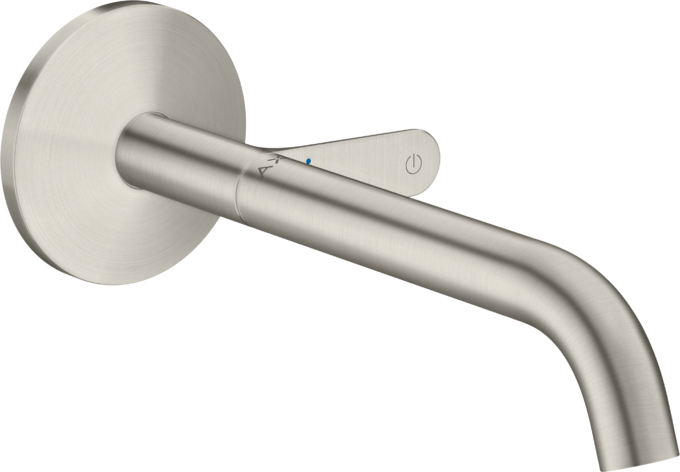 AXOR One Wall-Mounted Basin Mixer Select 220mm Stainless Steel Optic