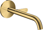 AXOR One Wall-Mounted Basin Mixer Select 220mm Polished Gold Optic