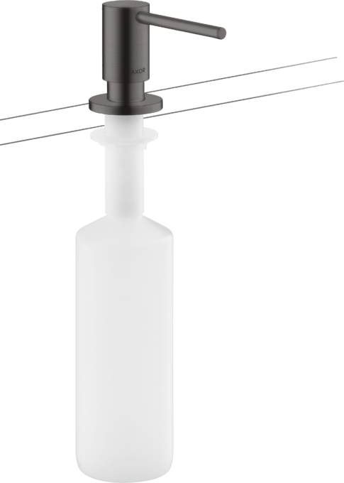 AXOR Uno Soap Dispenser Brushed Black Chrome