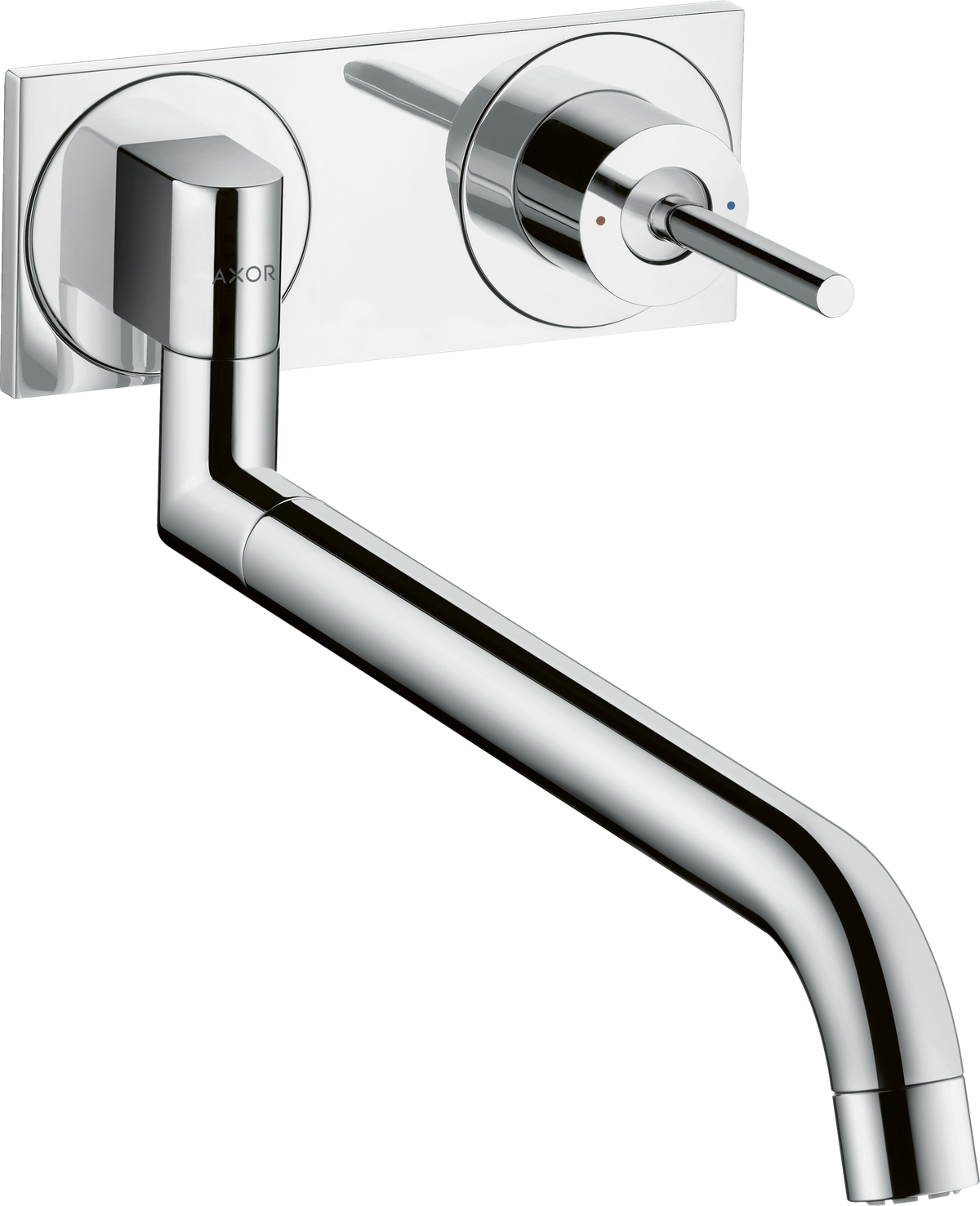 AXOR Uno Wall-Mounted Kitchen Mixer for Concealed Installation Chrome