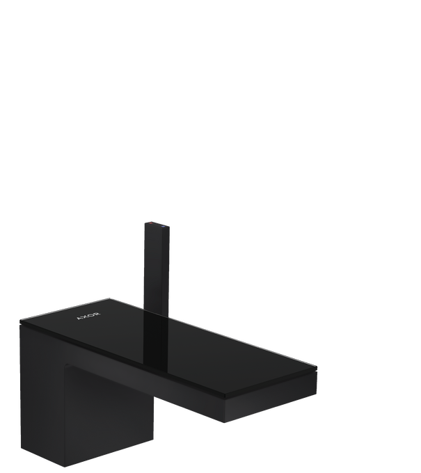 AXOR MyEdition Basin Mixer 70 Matt Black / Black Glass
