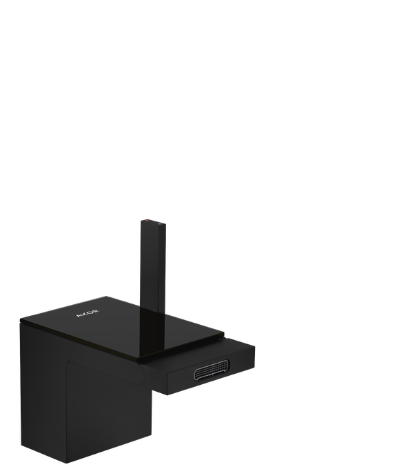 AXOR MyEdition Bidet Mixer Matt Black / Black Glass