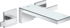 AXOR MyEdition 3-Hole Wall-Mounted Basin Mixer 221mm Chrome / Mirror Glass
