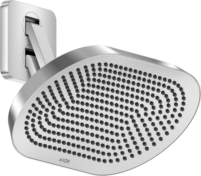 AXOR ShowerSphere Overhead Shower 370/220 2jet with Adjustable Shower Arm Chrome