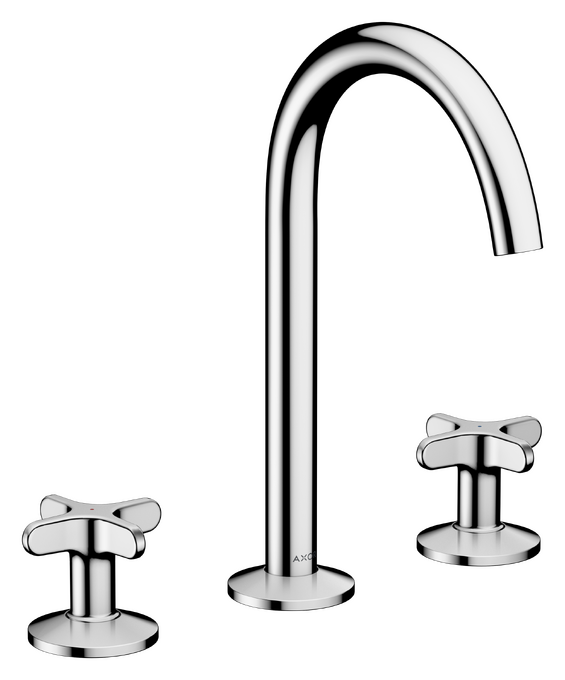 AXOR One 3-Hole Basin Mixer 170 with Cross Handles Chrome