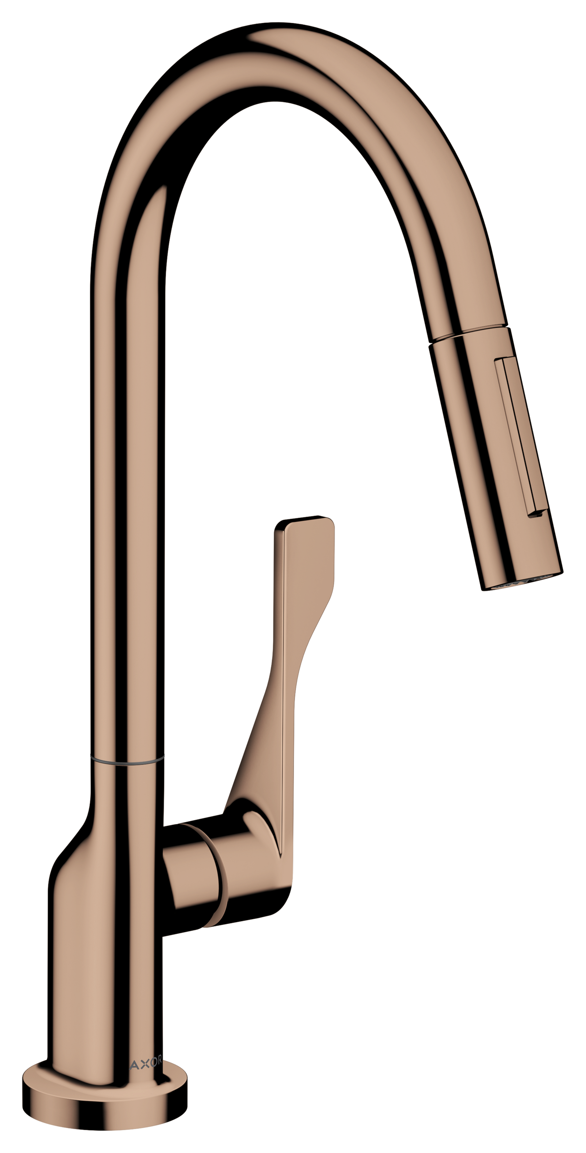 AXOR Citterio Kitchen Mixer 250 with Pull-Out Spray Polished Red Gold