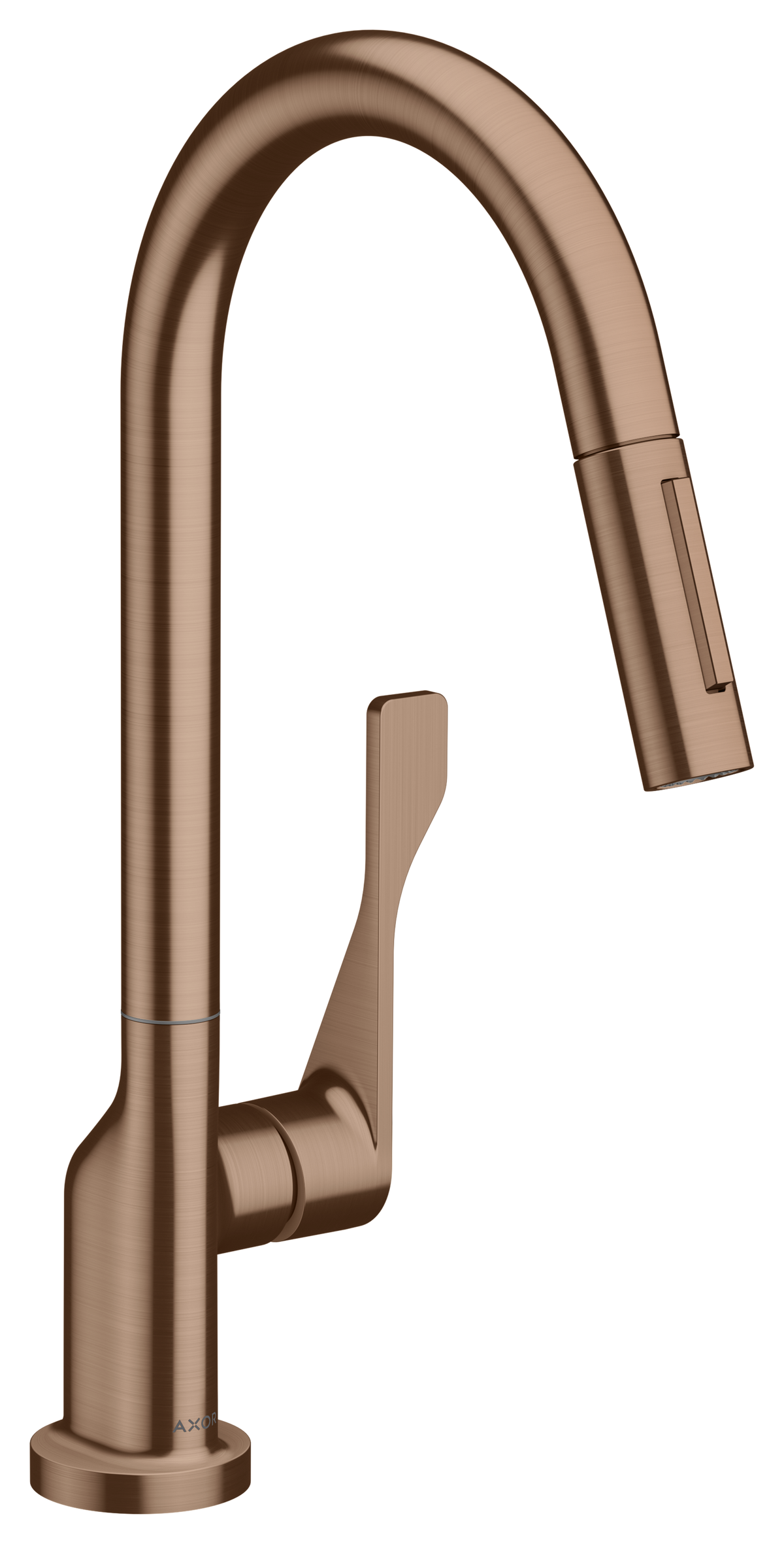 AXOR Citterio Kitchen Mixer 250 with Pull-Out Spray Brushed Red Gold