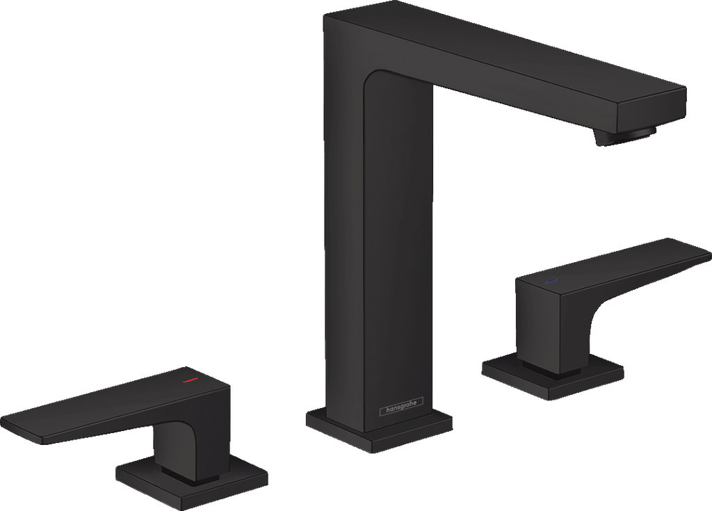hansgrohe Metropol 3-Hole Basin Mixer 160 Matt Black