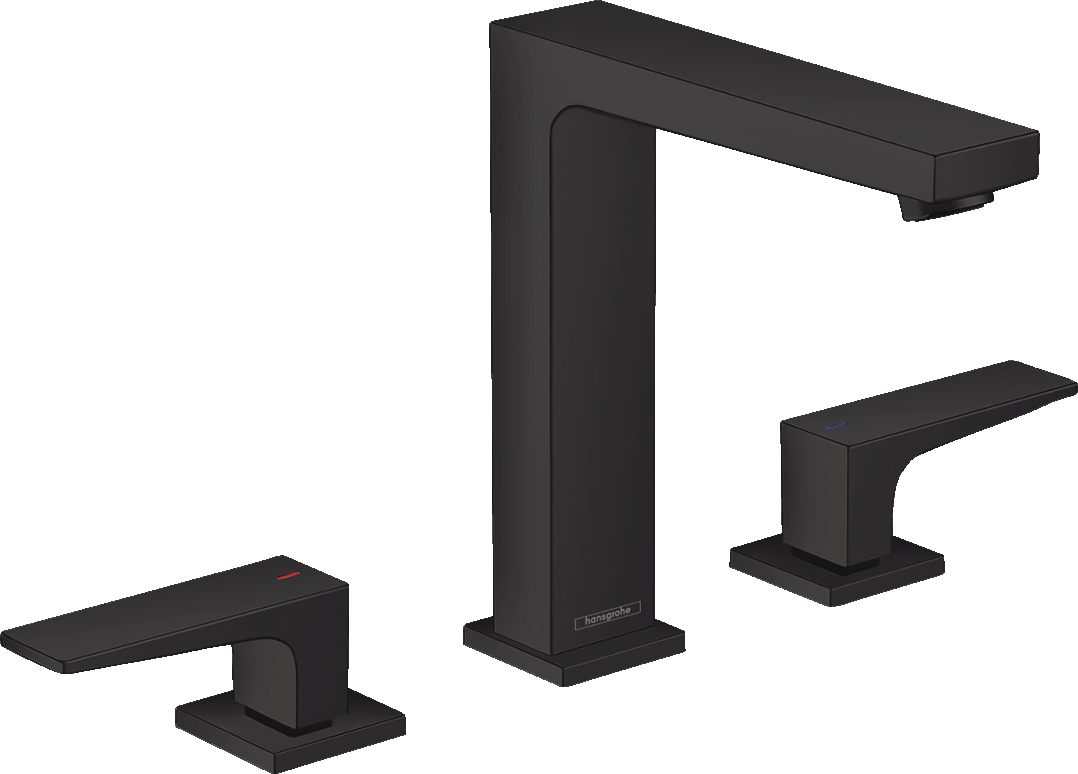 hansgrohe Metropol 3-Hole Basin Mixer 160 Matt Black
