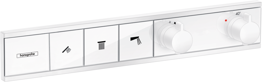 hansgrohe RainSelect Thermostat for 3 Functions Matt White