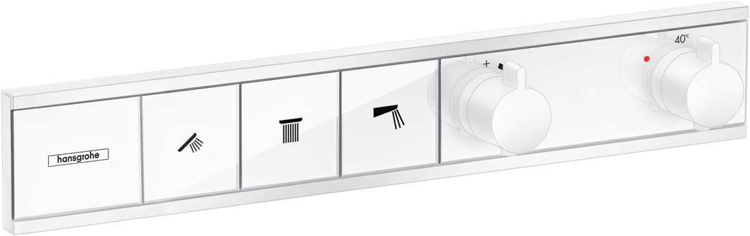 hansgrohe RainSelect Thermostat for 3 Functions Matt White