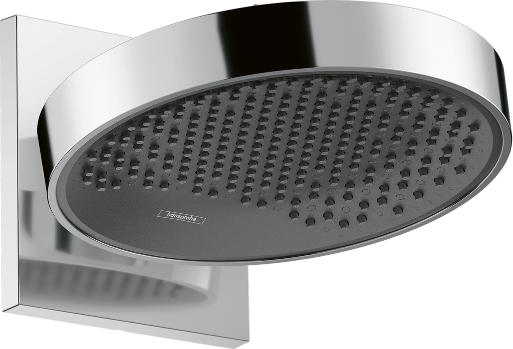 hansgrohe Rainfinity Overhead Shower 250 1jet EcoSmart with Wall Connector Chrome