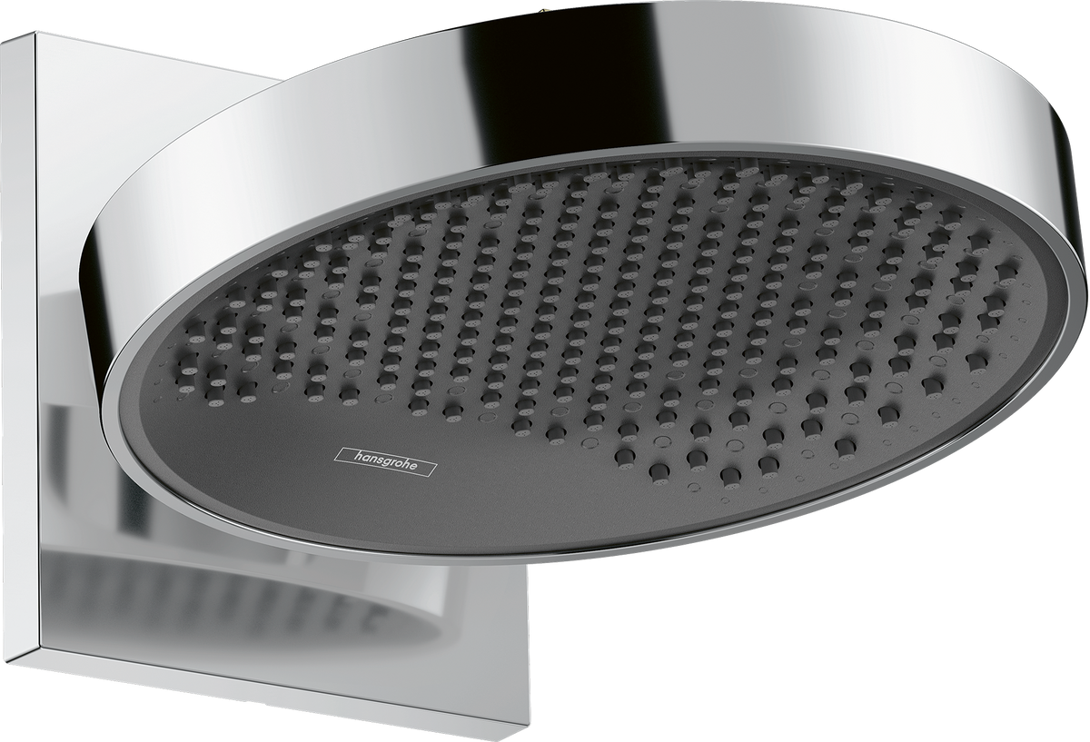 hansgrohe Rainfinity Overhead Shower 250 1jet EcoSmart with Wall Connector Chrome