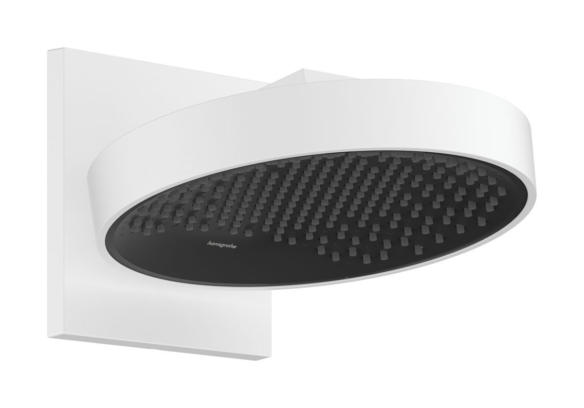 hansgrohe Rainfinity Overhead Shower 250 1jet with Wall Connector Matt White